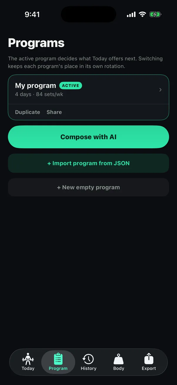 Your program